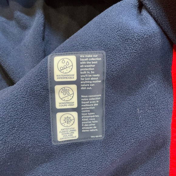 Lands’ End Womens Squall Waterproof Windproof Hooded Jacket Red Size L (14-16) | - Picture 8 of 10